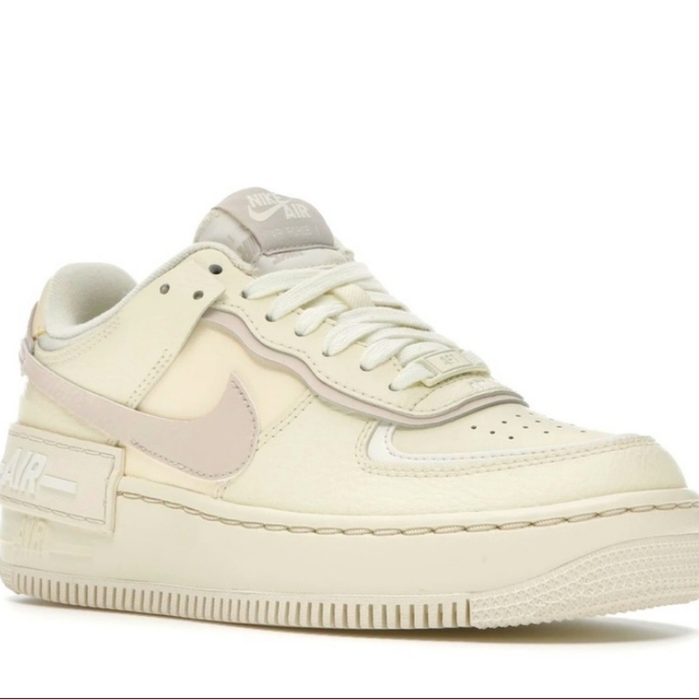Nike Air Force 1 AF1 Shadow Coconut Milk/Desert Sand Sail Low Top Sneakers 9